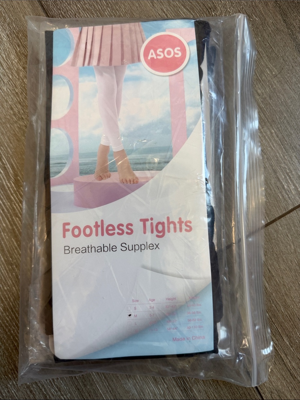 Kids Black Footless Tights – Breathable Supplex Leggings 2pk